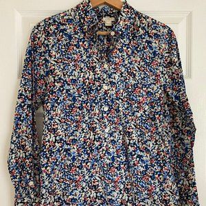 J Crew floral button down